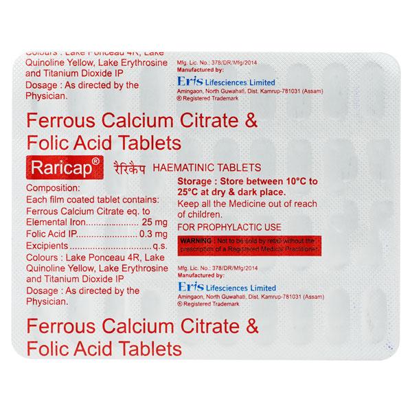 Raricap Tablet 40'S