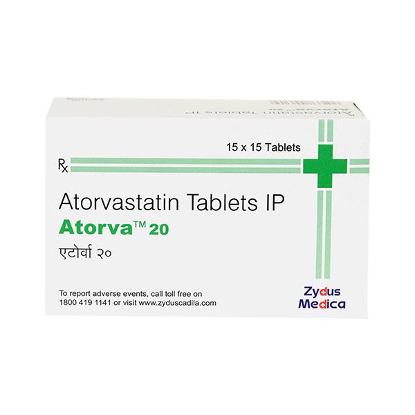 ATORVA 20mg Tablet 15's