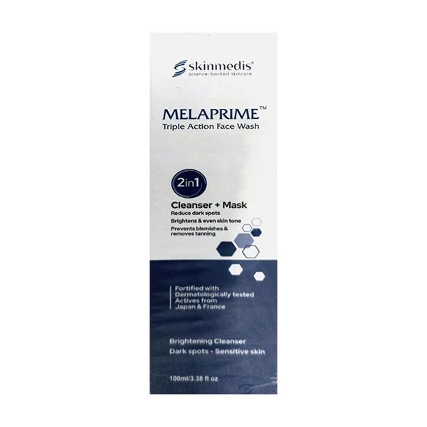 MELAPRIME TRIPLE ACTION 2 IN 1 (CLEANSER+MASK) Face Wash 100ml