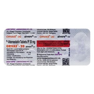 Orvas 20mg Tablet 10'S