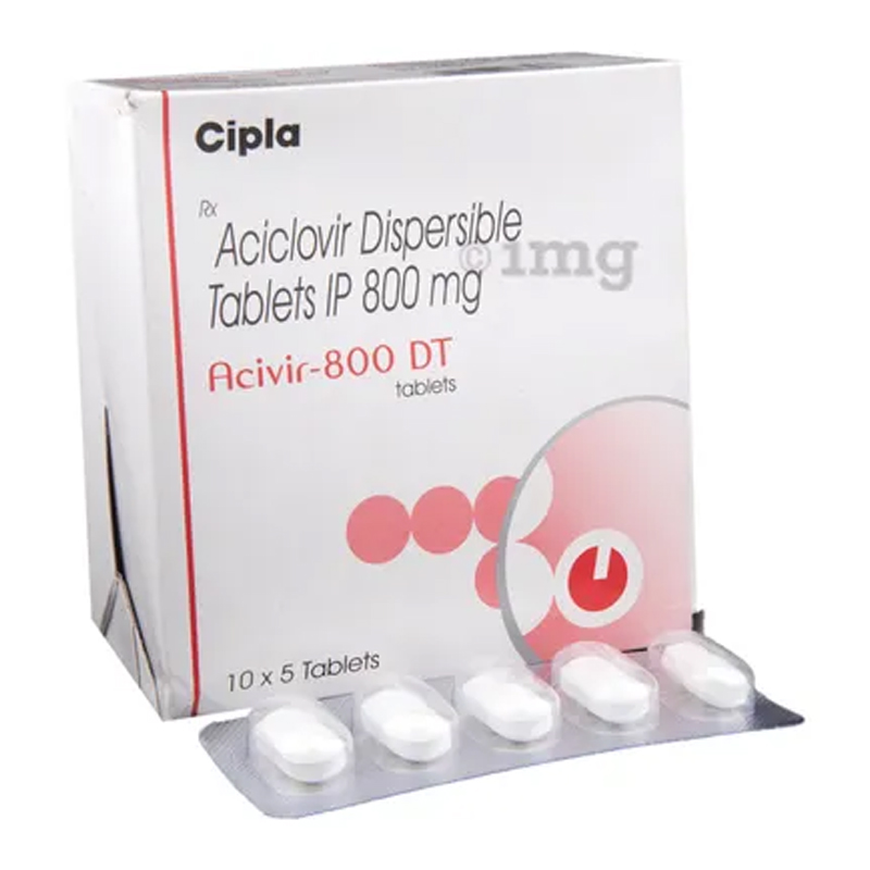 ACIVIR 800MG DT TAB 5`S