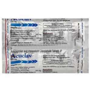 ACUCLAV 625MG TAB 6`S