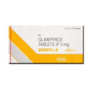 ZORYL 3MG TAB  15`S