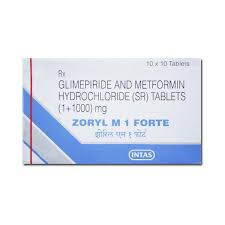 ZORYL M 1MG FORTE TAB 15`S