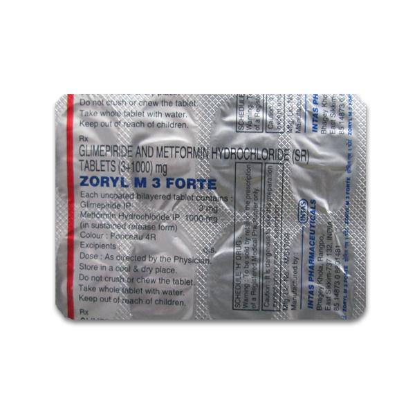 ZORYL M 3MG TAB 10`S