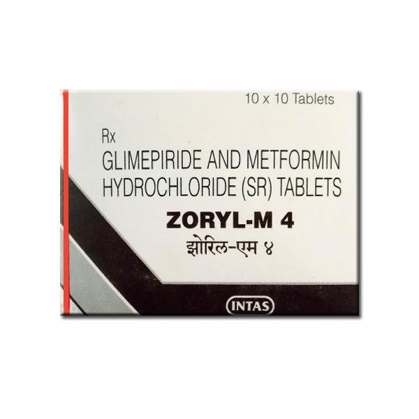 ZORYL M 4MG TAB 10`S