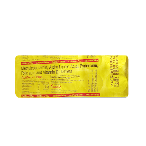 ACTINERVE PLUS TAB 10`S