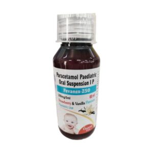 FEVANEX 250 STRAWBERRY AND VANNILA FLAVOUR Oral Suspension 60ml