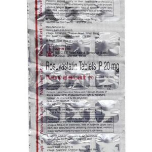 Novastat 20mg Tablet 15'S