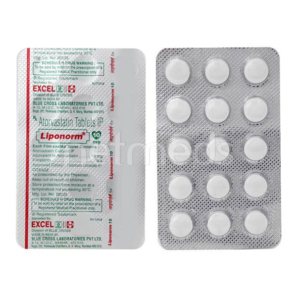 Liponorm 10mg Tablet 15'S
