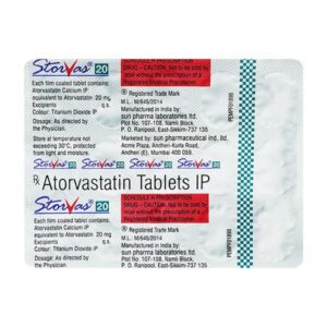 Storvas 20mg Tablet 15'S