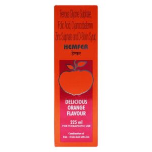Hemfer delicious orange flavour Syrup 225ml