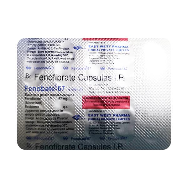 FENOBATE 67MG CAPSULE 10'S