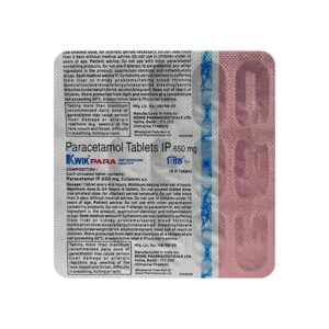 KWIKPARA 650mg Tablet 15's