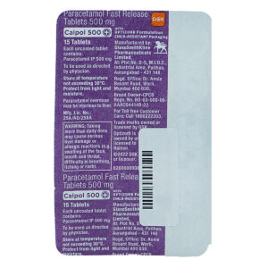 Calpol 500 Plus Tablet 15's