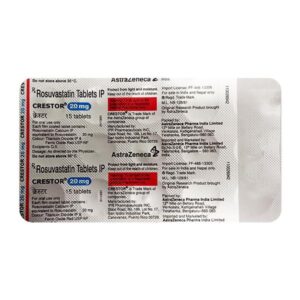 CRESTOR 20mg Tablet 15's