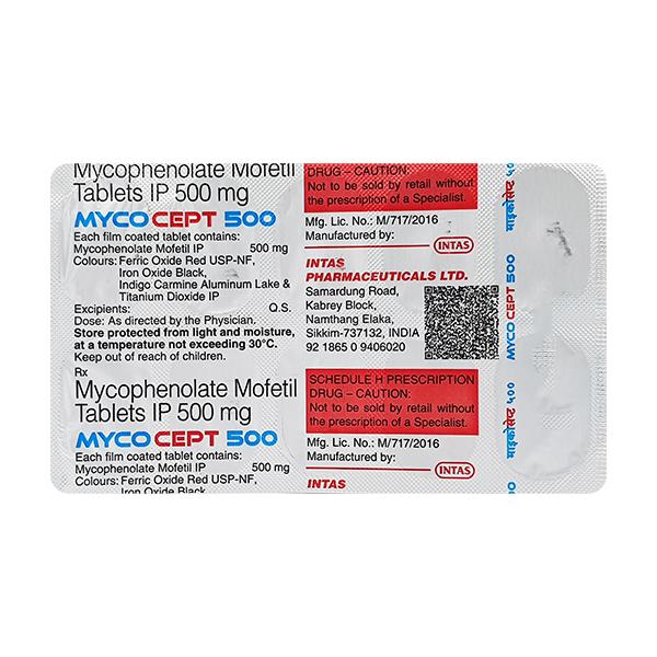 MYCOCEPT 500 Tablet 10's