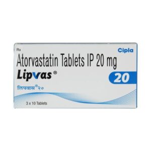 Lipvas 20mg Tablet 10'S