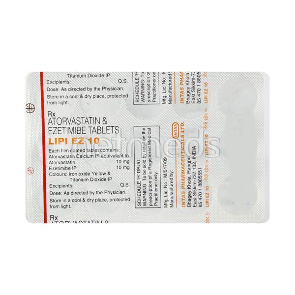 Lipi EZ 10mg Tablet 15'S
