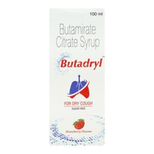 Butadryl Sugar Free Strawberry Flavour Syrup 100ml