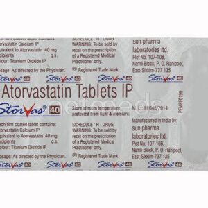 Storvas 40mg Tablet 10'S