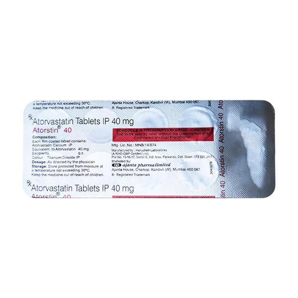 ATORSTIN 40 Tablet 10's