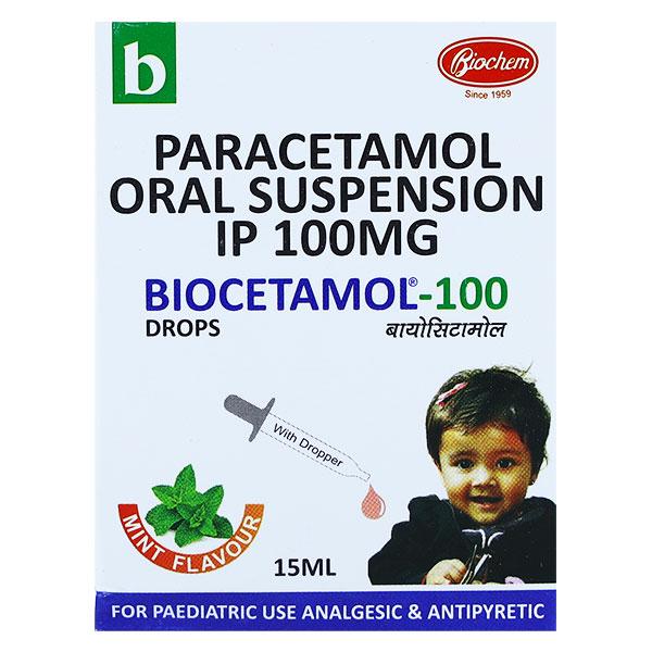 BIOCETAMOL 100mg Oral Drops 15ml