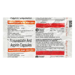 ROZUCOR ASP 20/150mg Capsule 10's