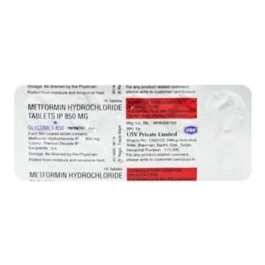Glycomet 850mg Tablet 10'S