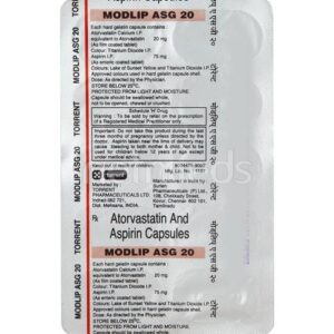 Modlip Asg 20mg Capsule 10'S