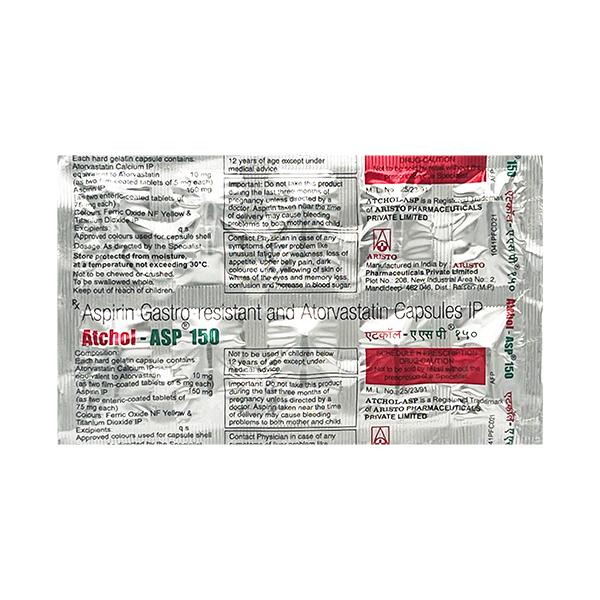 ATCHOL ASP 150mg Capsule 10'S
