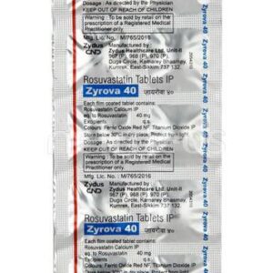 Zyrova 40mg Tablet 10'S
