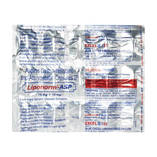 LIPONORM ASP Capsule 15's