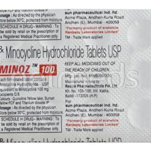 Minoz 100mg Tablet 10'S