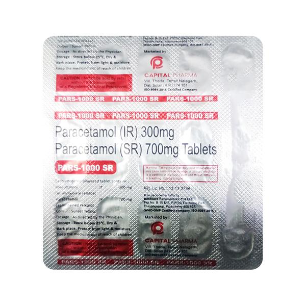 PARS 1000 SR Tablet 15's
