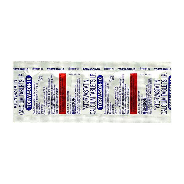 Torvason 10mg Tablet 10'S
