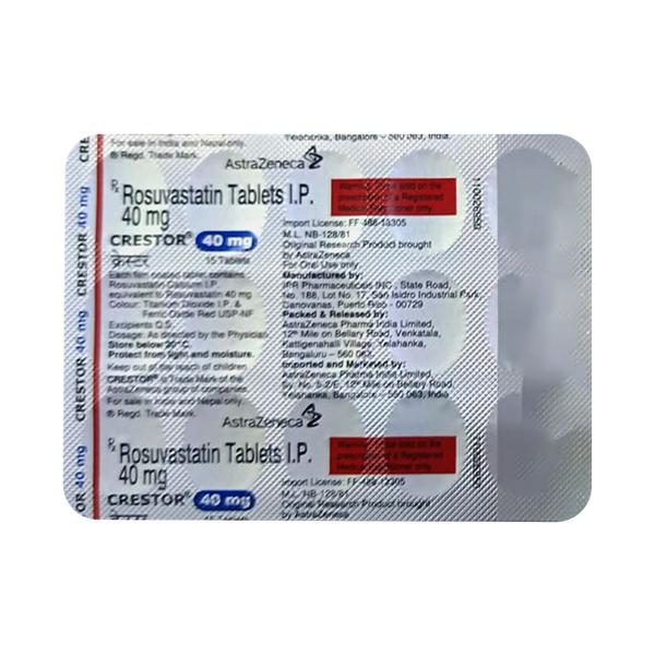 CRESTOR 40 Tablet 15's