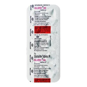 Glizid 40mg Tablet 10'S