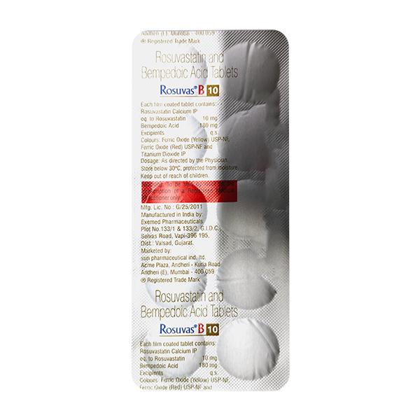 ROSUVAS B 10 Tablet 10's