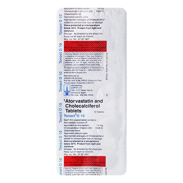 Tonact D 10mg Tablet 10'S
