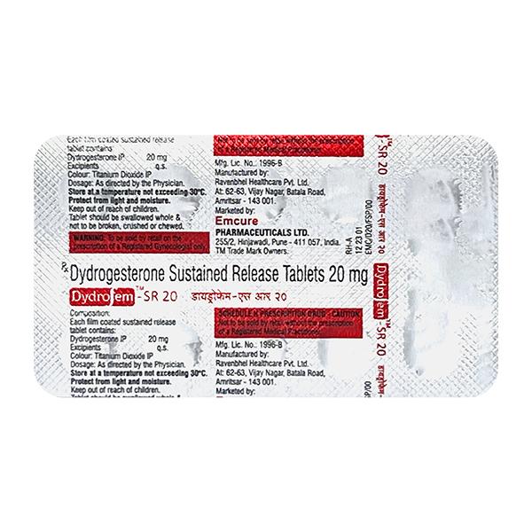 DYDRO FEM SR 20 Tablet 10's
