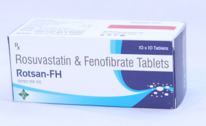 Rosuvastatin 10 Mg + Fenofibrate 145 Mg Tabs