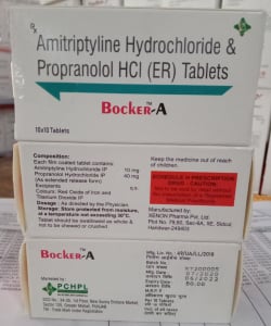 Amitriptyline Hcl 10 mg + Propranolol Hcl 40 mg (ER) Tabs