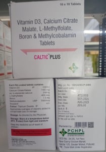 Vitamin D3 1000 IU + Calcium Citrate Malate 1180 mg + L-Methylfolate 468 mcg + Boron 1.5 mg + Methylcobalamin 1500 mcg Tabs