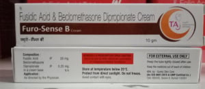 Fusidic Acid 20 mg + Beclomethasone Dipropionate 0.25 mg Cream
