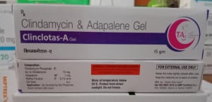 Clindamycin Phosphate IP 10mg + Adapalene Gel BP 1.0mg gel