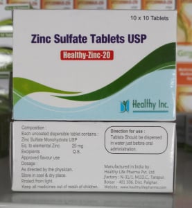 Zinc Sulphate 20 Mg Dispersible Tabs