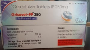 Griseofulvin IP 250 mg tabs