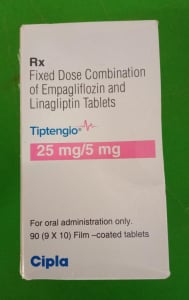 Empagliflozin 25 mg + Linagliptin 5 mg Tabs