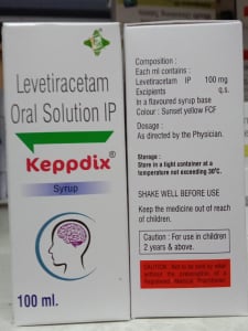 Levetiracetam 100 mg Oral Solution